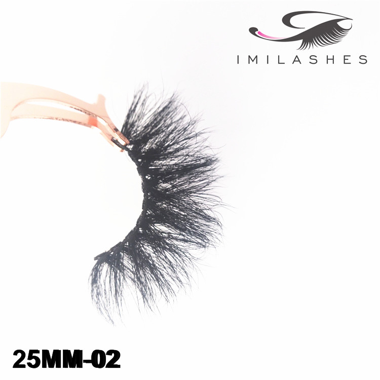 100% made by high quality Siberian mink fur 25mm 3d false lashes wholesale-V